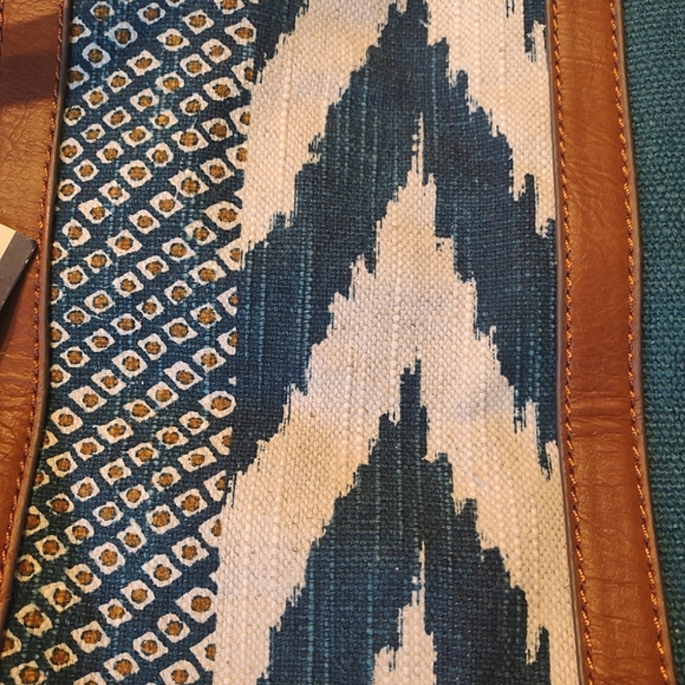 NWT Lucky Brand Aztec Pattern Fabric Tote - Picture 6 of 12